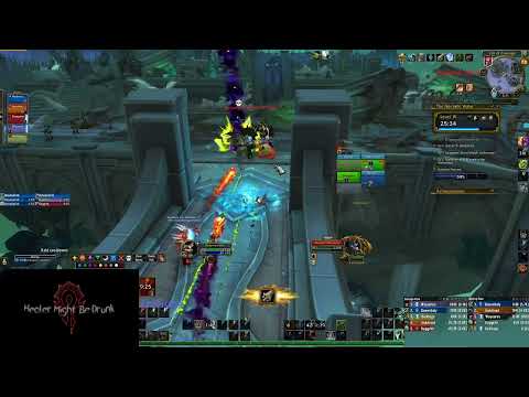 World of Warcraft 9.2.5 - M+ 15 Necrotic Wake - Resto Shaman POV - Fortified