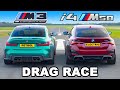 BMW I4 M50 V BMW M3 DRAG RACE