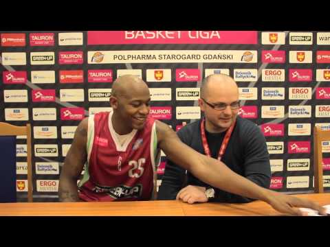 Michael Hicks  wywiad po meczu Polpharma Starogard Gd - Stelmet Zielona Góra