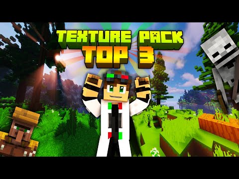 TOP 3 Texture Pack Minecraft Bedrock 🌄 !