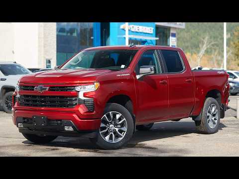 2026 Chevrolet Silverado 1500 Crew Cab Short Box 4-Wheel Drive RST in Red for sale at Salmon Arm Chevrolet Buick GMC in Salmon Arm, BC