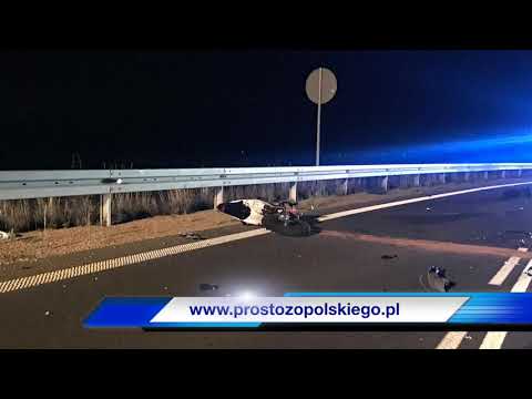 Wypadek śmiertelny motocyklisty na Obwodnicy Czarnowąsów w Opolu