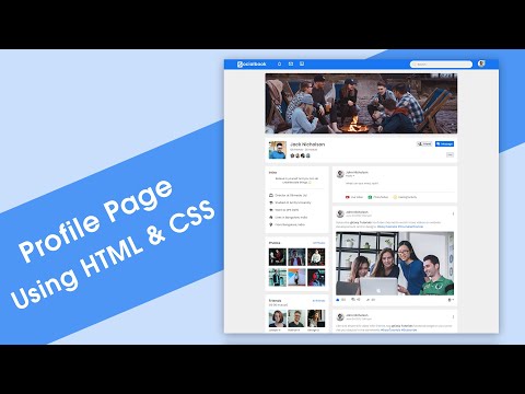 How To Make A Website Like Facebook Using HTML And CSS | Social Media Website Design Step By Step