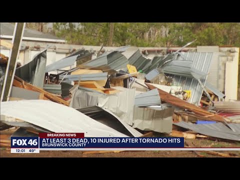 3 dead, 10 injured in overnight tornado near Ocean Isle Beach