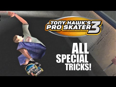 Tony Hawk’s Pro Skater 3: All Special Tricks! (PS1 Gameplay)