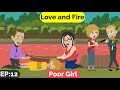 ❤️ love and fire part 12 english story learn english animated stories