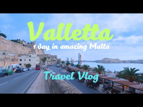 Valetta, Malta Cruise 2023. Self-guided WALKING TOUR of Valetta. Interesting city, what to expect 4K