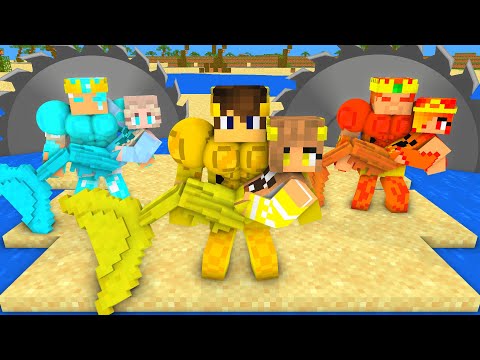 Elemental Mermaid ShortLife Girlfriend Challenge - Minecraft Monster School
