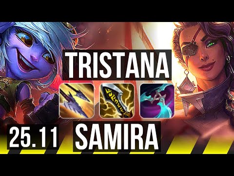 TRISTANA & Blitzcrank vs SAMIRA & Thresh (ADC) | Legendary | EUW Master | 25.11