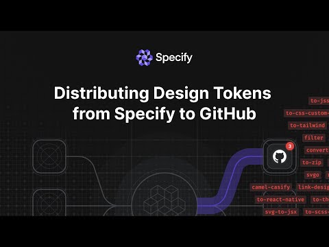 Distributing Design Tokens from Specify to GitHub