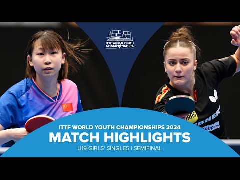 Zong Geman vs Mia Griesel | U19 GS-SF | ITTF World Youth Championships 2024