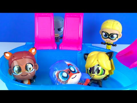 Ladybug und Cat Noir Slime Falle im Pool Worüber haben sich Hawk Moth und Queen Bee geärgert?