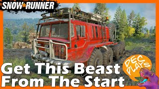 How to get the best truck in the game as early as possible (Zikz 605R - Amur) 2023 - Snowrunner