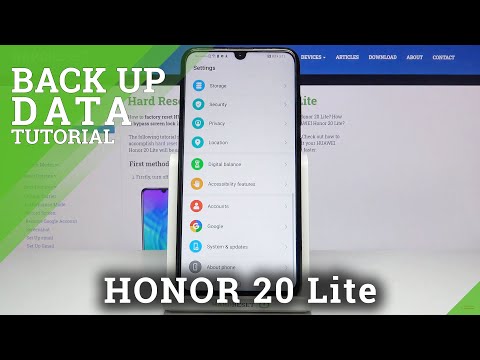 How to Use Google Backup on HUAWEI Honor 20 Lite– Back Up Data