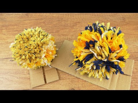 Make your own pompoms for hats | Easy instructions | DIY pompoms made from wool | Bobble hats
