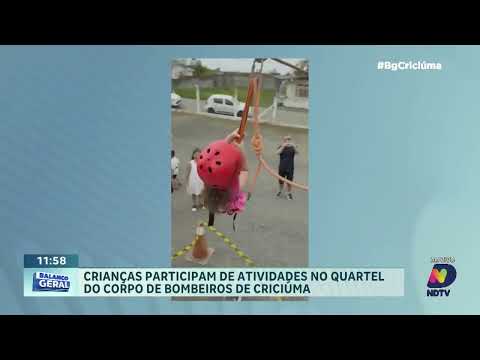 Bombeiros de SC abrem quartéis e celebram Dia das Crianças