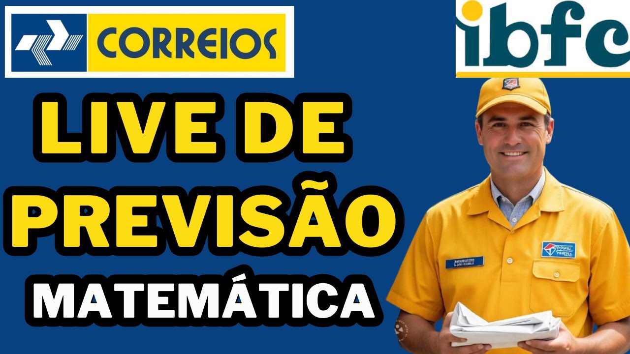 CONCURSO DOS CORREIOS - AS 10 QUESTÕES DE MATEMÁTICA QUE VÃO CAIR NA SUA PROVA - IBFC #correios