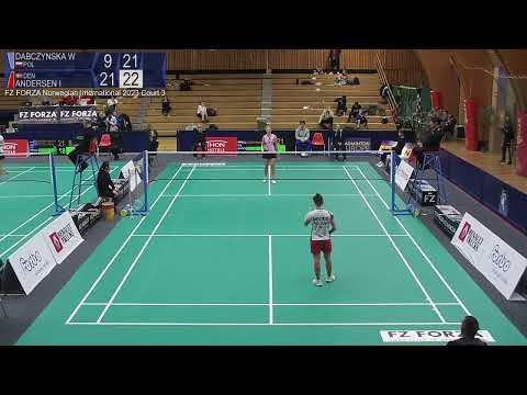 Match point - Wiktoria Dabczynska vs Irina Amalie Andersen - WS, SF - Norwegian Int. 2023