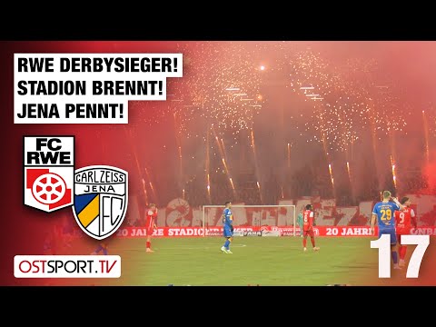 RWE derby winners! Stadium on fire, Jena asleep: RW Erfurt - Carl Zeiss Jena | Regionalliga Nordost
