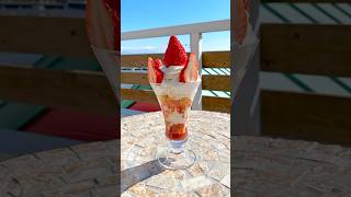 【早川農園 cafeいちご畑】駿河湾を眺めていちごパフェ！【静岡市駿河区】 #Shorts #カフェ #静岡