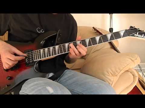 Blues guitar lesson - 3 note per string lick in A major