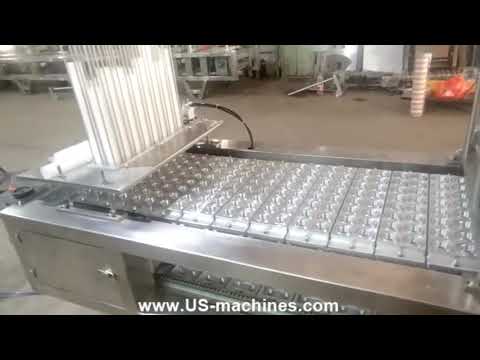 Multiple lanes 8 lanes cup pod linear type filling sealing machine packing equipment