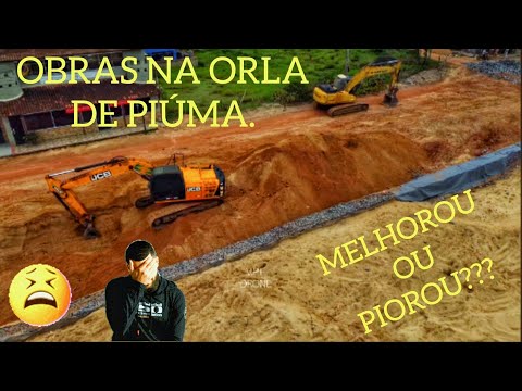 Obras da orla de piúma ES,#obras #djibrasil #praia