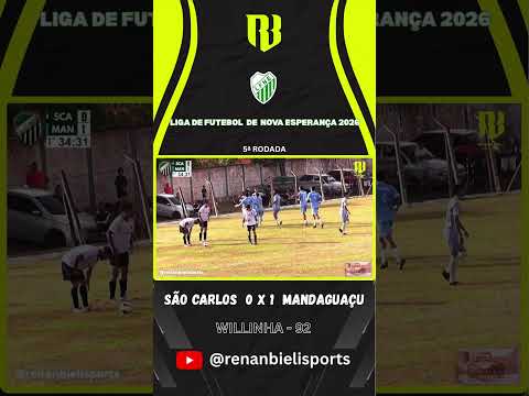 🔥 São Carlos do Ivaí 0x1 Mandaguaçu.⚽️ Willinha - 92
