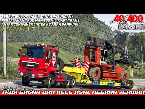 Perjuangan Truk MAN TGS Muatan Alat Berat di Kawasan Gentong | ETS 2 Indonesia