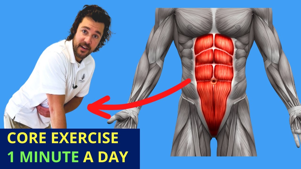 Core Exercises for 1 Minute a Day🔥No Equipment, Very Easy