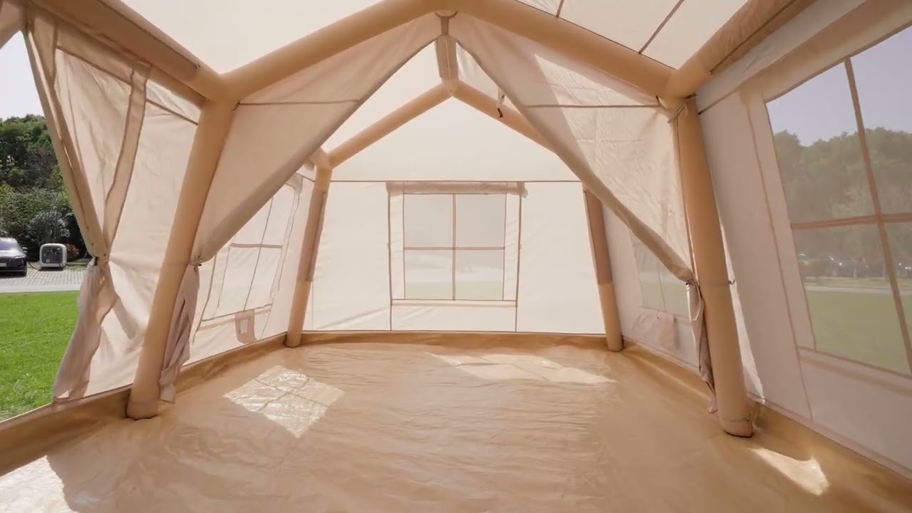 Aboron CQ8 Inflatable Tent Setup Tutorial