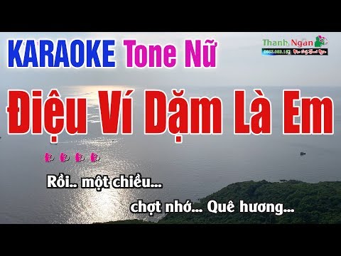 Điệu Ví Dặm Là Em Karaoke 2020 Tone Nữ - Nhạc Sống Thanh Ngân