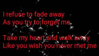 Papa Roach - Wish you never met me  lyrics
