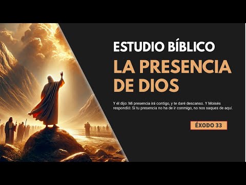 Estudio Bíblico | La Presencia de Dios Prometida - REFLEXIÓN.