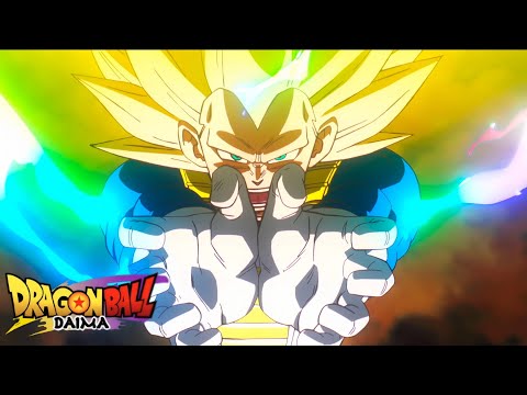 Vegeta's SSJ3 Final Flash Scene HD | DB Daima Ep 19
