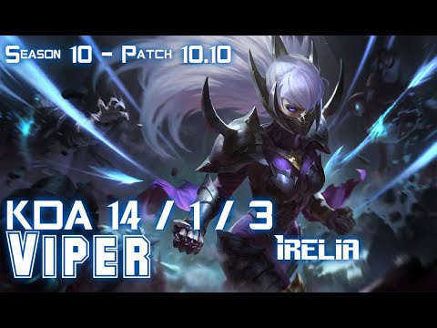 Viper IRELIA vs MISS FORTUNE ADC - Patch 10.10 KR Ranked