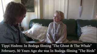 Tippi Hedren on the set of \