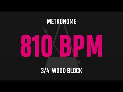 810 BPM 3/4 - Best Metronome (Sound : Wood block)