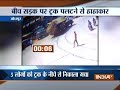 Speeding truck over turns in Jodhpur, incident caught on camera