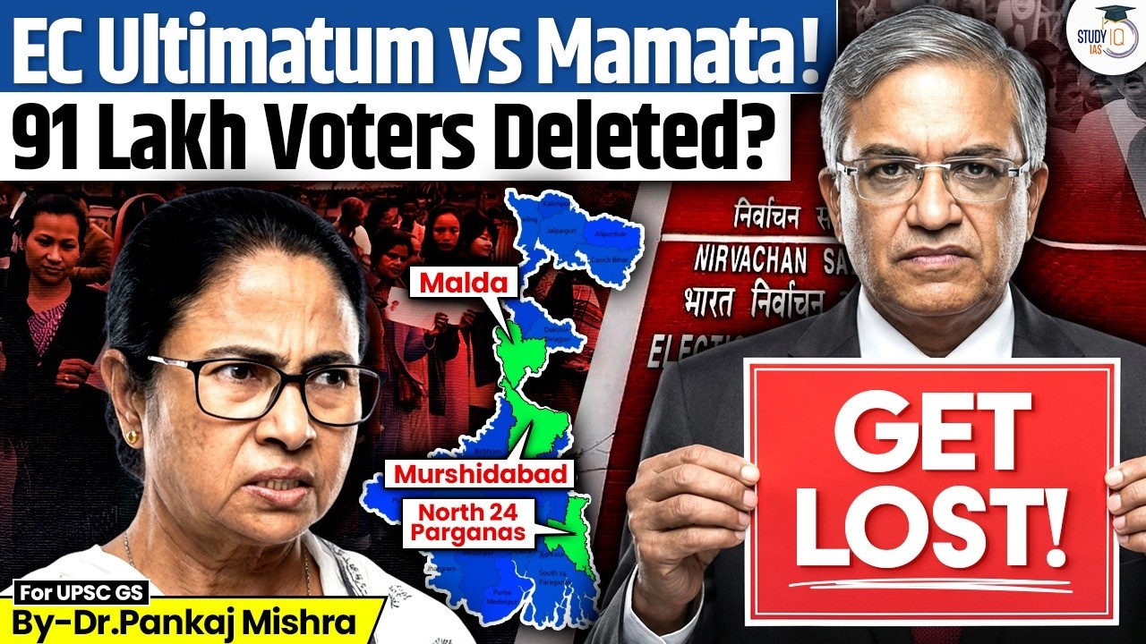 EC vs Mamata Banerjee: 91 Lakh Voters Deleted? ‘GET LOST’ Row & Bengal Election Crisis