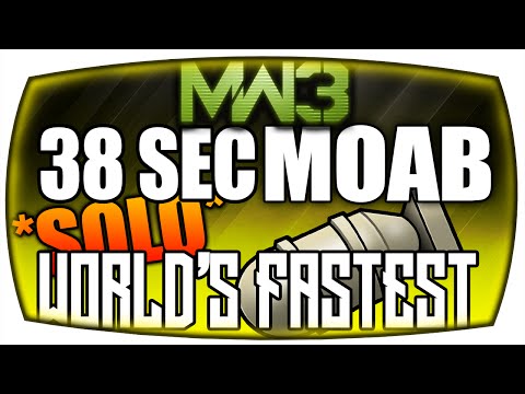 Mw3: World's Fastest MOAB *Solo* (38 sec) | Bo3 Specialist Characters OP? (Mw3 Fastest MOAB)