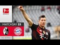 40 Goals! Lewandowski Equals Müller's Record | SC Freiburg - FC Bayern München | 2-2 | All Goals