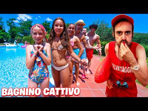LET'S SURVIVE THE WORLD'S MEANEST LIFEGUARD IN THE POOL WITH GIORGIA AND ALL OUR FRIENDS!