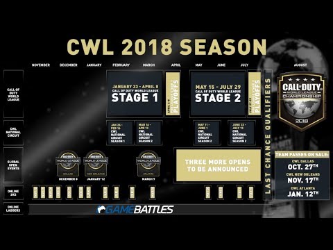 Call of Duty World League 2018 Season Structure