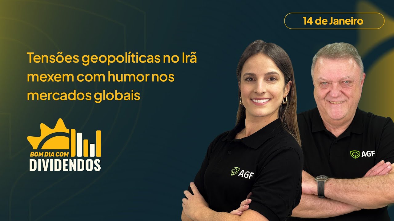 Tensões geopolíticas no Irã mexem com humor nos mercados globais | Bom dia com Dividendos 14/01/2025