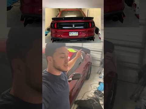 Removing Scott drake wicker spoiler on my mustang