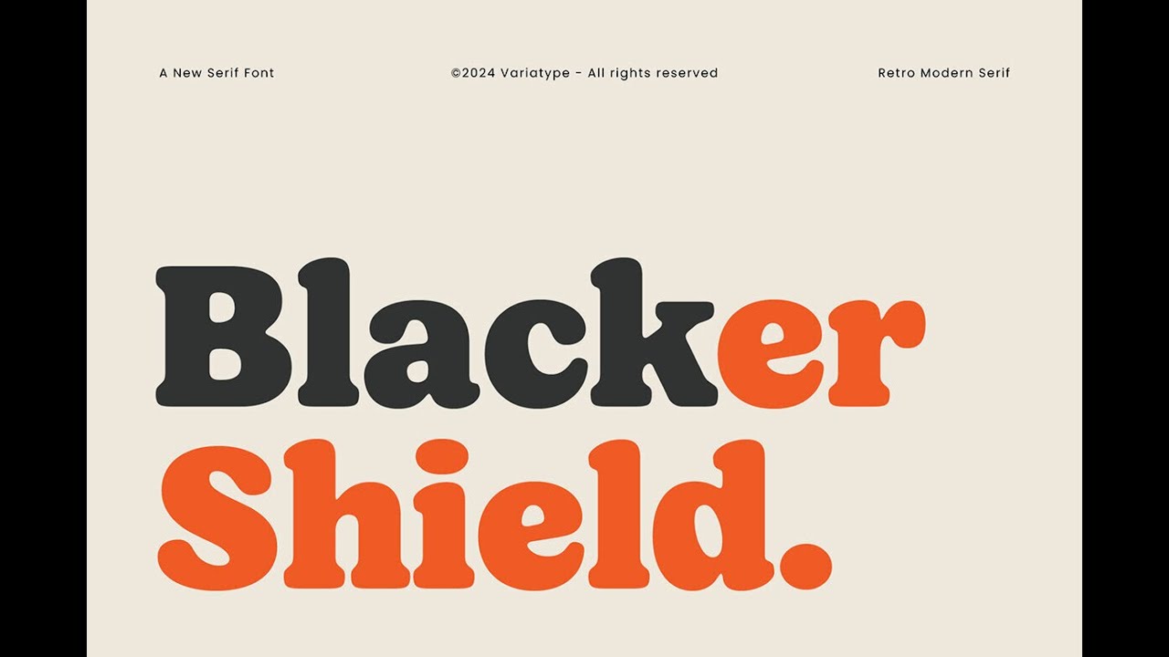 Blacker Shield Font Download