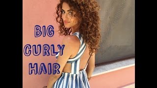 My Natural BIG Curly Hair Tutorial | Using A Diffuser