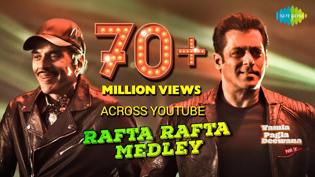 Rafta Rafta Medley Lyrics  | Yamla Pagla Deewana Phir Se | Dharmendra, Sunny Deol | Dharmendra, Rekha | Vishal Mishra