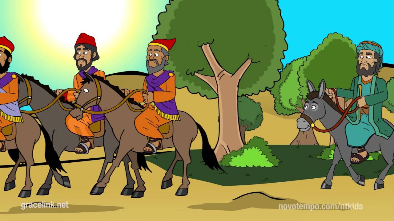 DESENHOS BÍBLICOS - A JUMENTA QUE FALOU COM BALAÃO